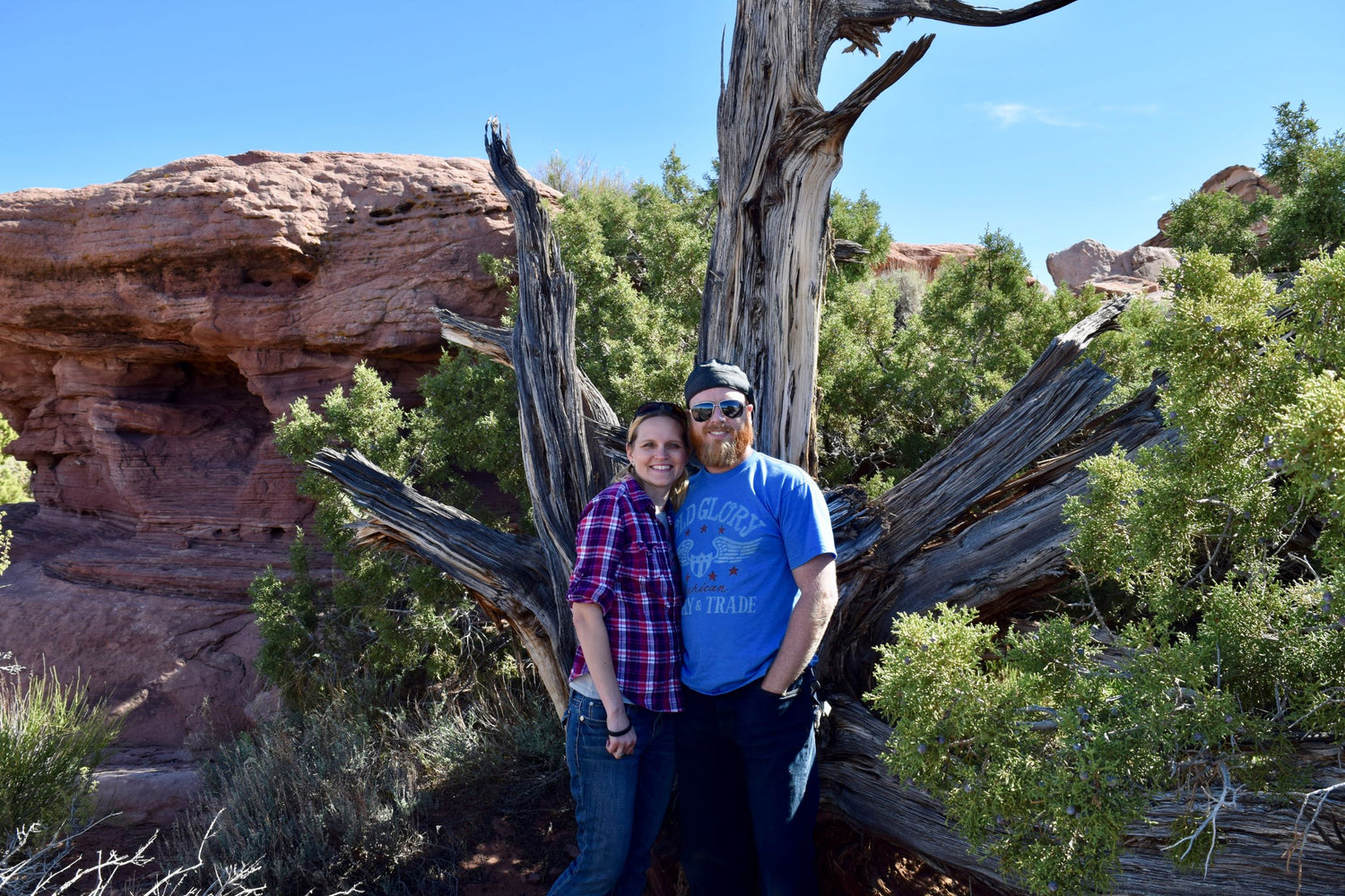 Angie & a Ginger visiting Moab, Utah.